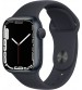 Apple Watch Series 7 41mm LTE - Zwart/Aluminium Zwarte Sportband